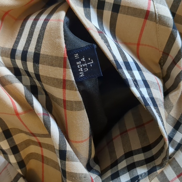 NWT Burberry of London Nova Plaid Women's Rain Coat Size Large - Picture 7 of 16